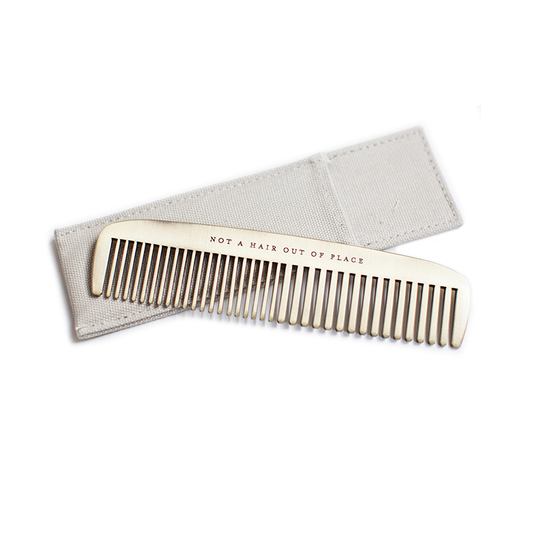 Brass Comb | 'Not a Hair Out of Place'