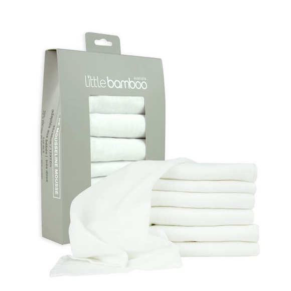 Baby Bamboo Muslin Wash Cloths | Set of 6