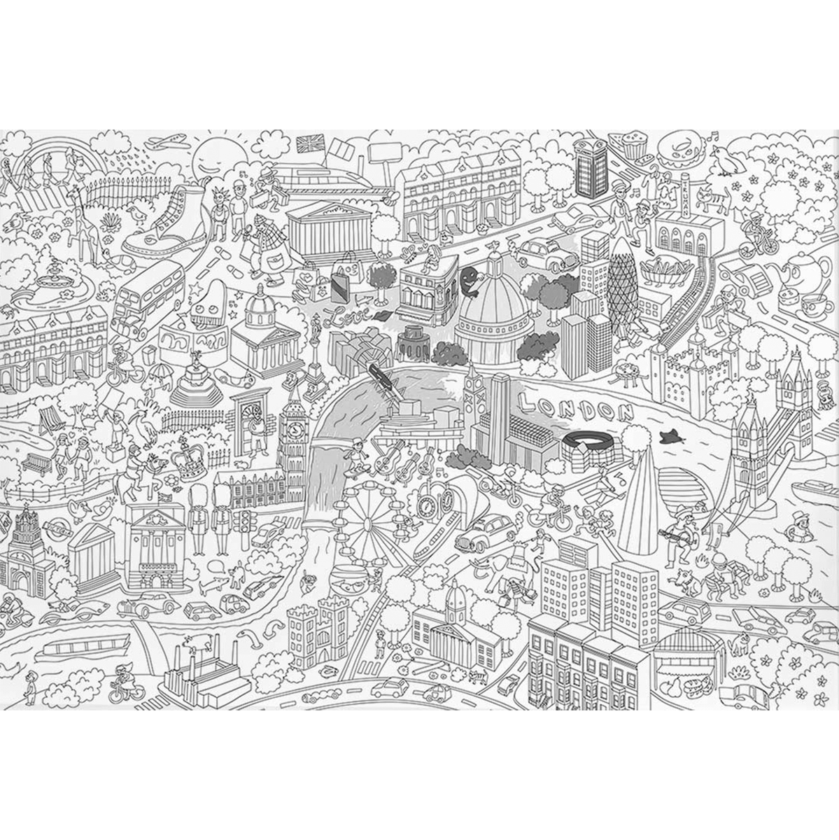 OMY France ~ Giant Colouring Poster | London – BONI & BECK